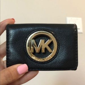 Michael Kors Black Leather Card Holder